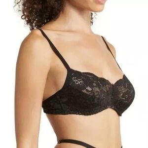 WE ARE HAH Hook Up Bra SIZE 30-38 D 32-40 DD Noir Black Free People NEW
